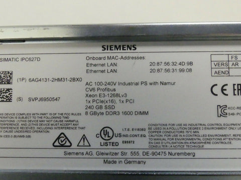 SIEMENS 6AG4131-2HM31-2BX0