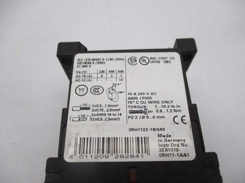 SIEMENS 3RH1122-1BG40