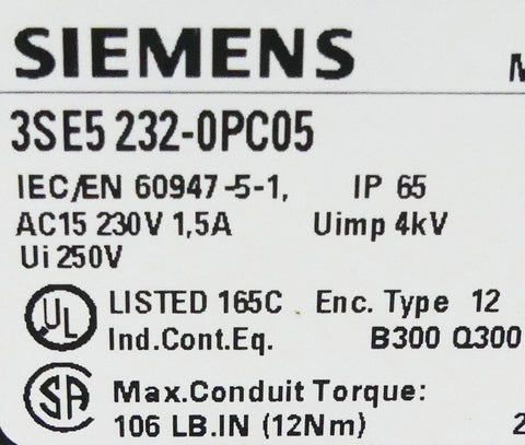 SIEMENS 3SE5232-0PC05