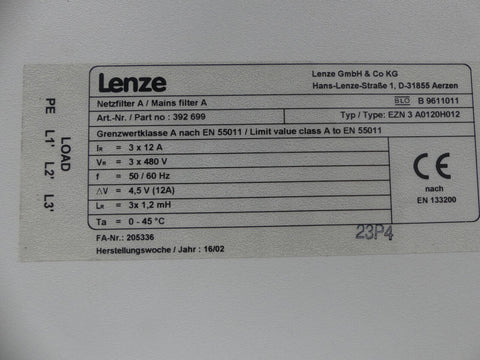 LENZE 392-699