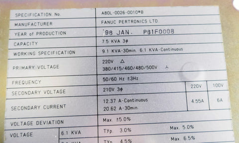 FANUC A80L-0026-0010#B