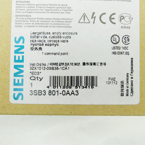 SIEMENS 3SB3801-0AA3