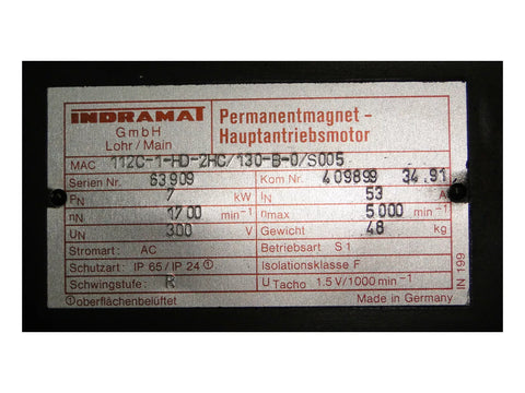 Indramat MAC112C-1-HD-2HC/130-B-0/S005
