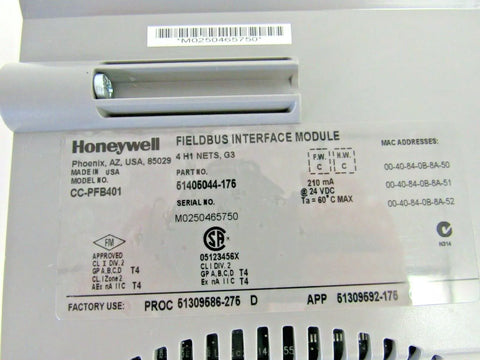 Honeywell CC-PFB401