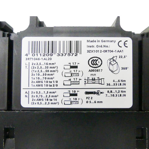 SIEMENS 3RT1046-1AL20 + 3RH1921-1HA31