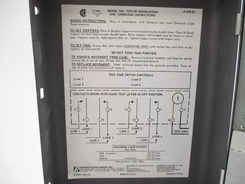 INVENSYS PARAGON 7007-00