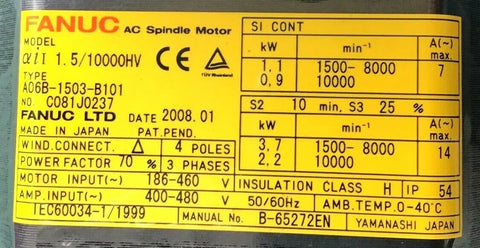 Fanuc A06B-1503-B101