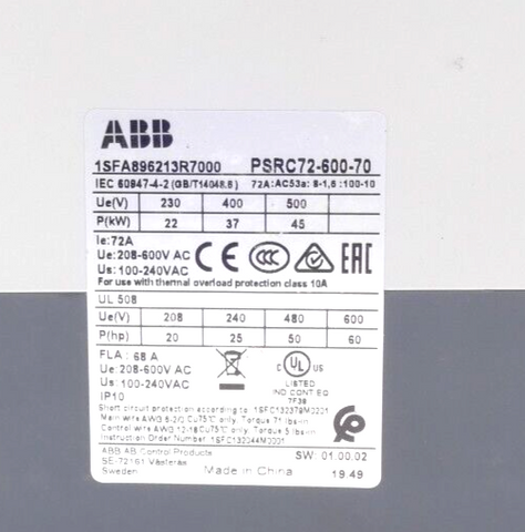 ABB 1SFA896213R7000