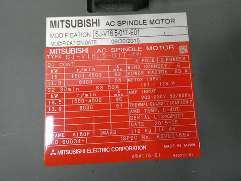 Mitsubishi SJ-V18.5-01T-E01