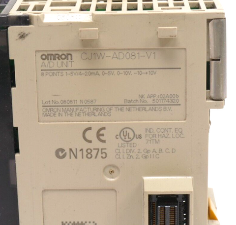 Omron CJ1W-AD081-V1