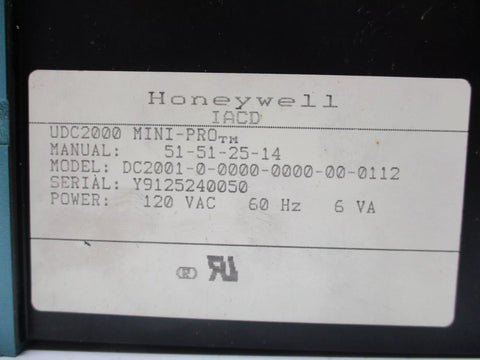 HONEYWELL DC2001-0-0000-0000-00-0112