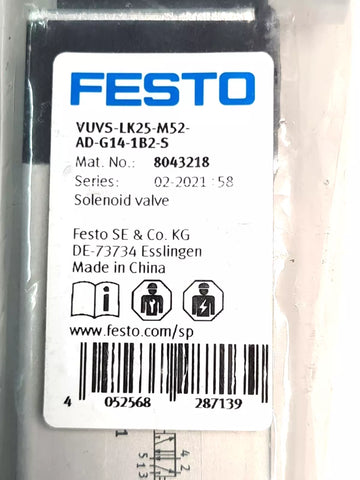 FESTO VUVS-LK25-M52-AD-G14-1B2-S