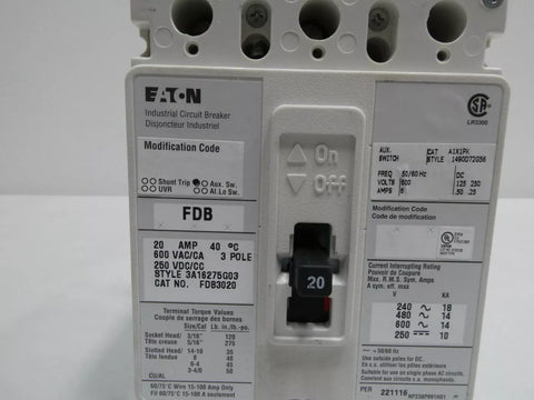 Eaton FDB3020