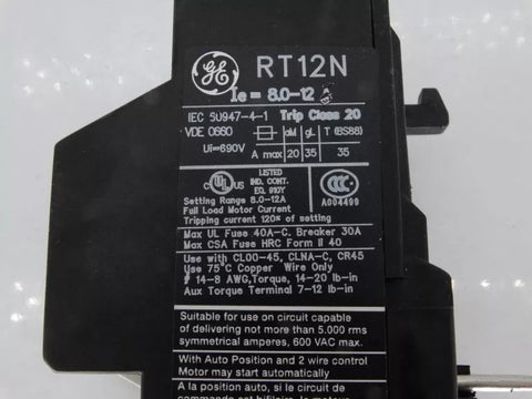 GENERAL ELECTRIC RT12N