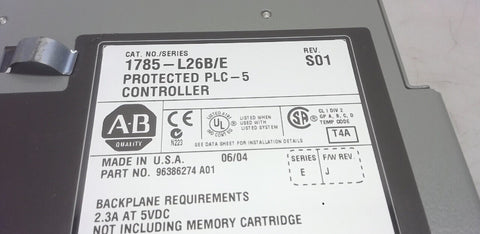 ALLEN BRADLEY 1785L26B SERIES E