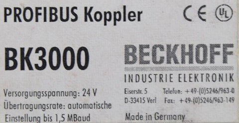 BECKHOFF BK3000