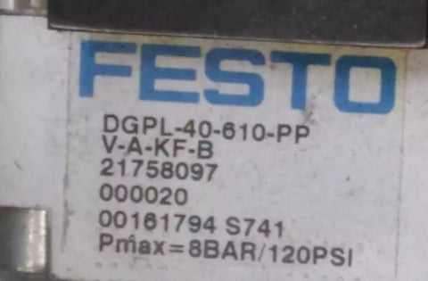 FESTO ODGPL-40-610-PPV-A-KF-B