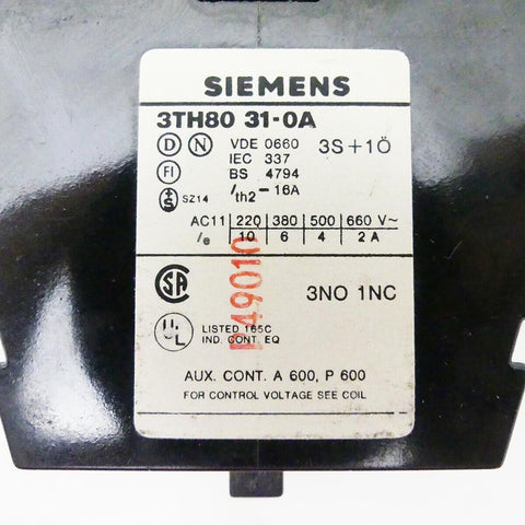 Siemens 3TH80 31-0A