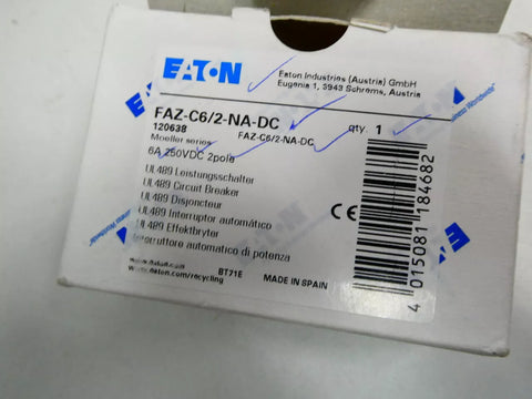 Eaton FAZ-C6/2-NA-DC