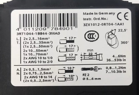 Siemens 3RT1044-1BB44-3MA0