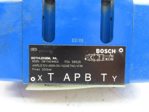 BOSCH REXROTH 4WRLE10V-85M-3X/G24ETK0/A1M