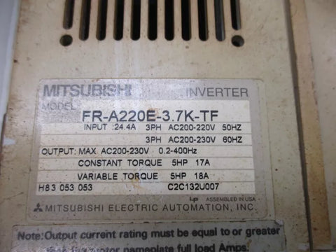 MITSUBISHI FR-A220E-3.7K-TF