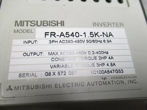 MITSUBISHI FR-A540-1.5K-NA