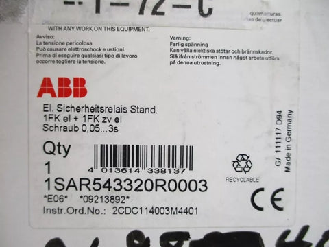 ABB 1SAR543320R0003