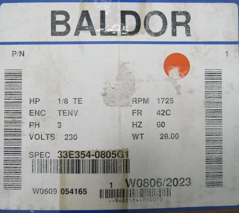 BALDOR 33E354-0805G1
