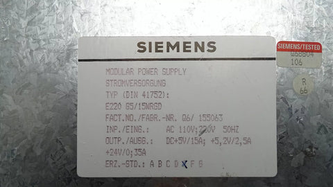 SIEMENS E220-G5/15WRGD