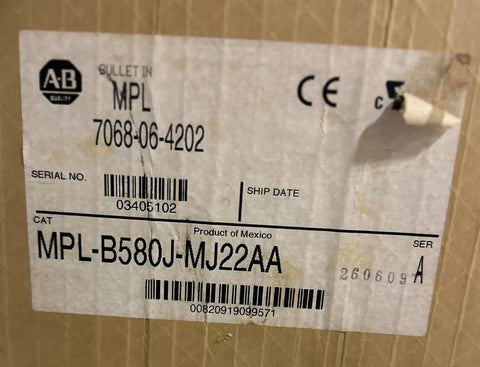 ALLEN BRADLEY MPL-B580J-MJ22AA