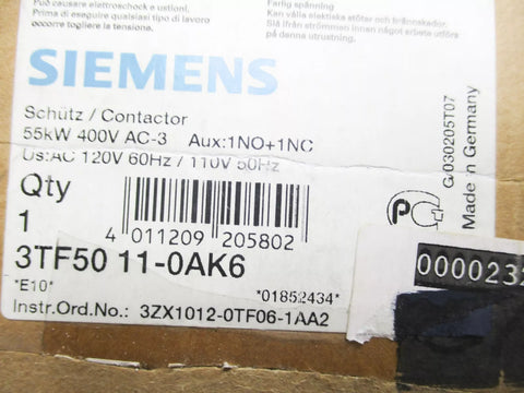 SIEMENS 3TF5011-0AK6