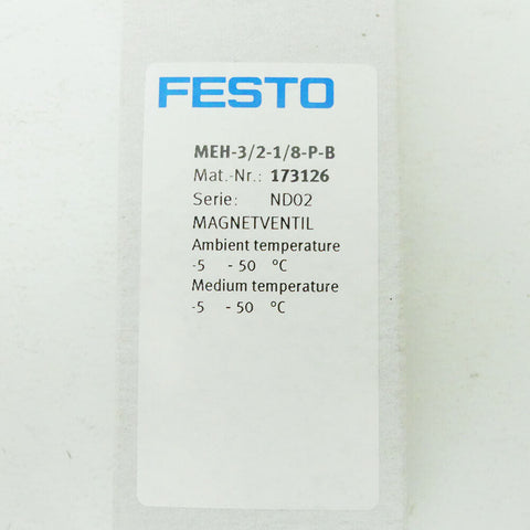 FESTO MEH-3/2-1/8-P-B