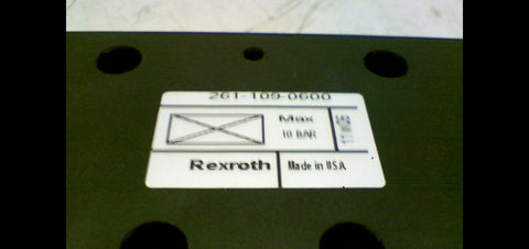 REXROTH 261-109-0600