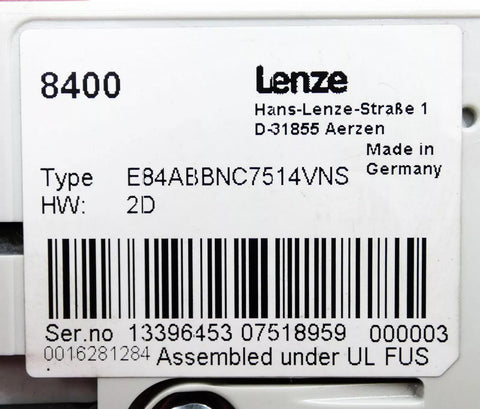 Lenze E84ABBNC7514VNS