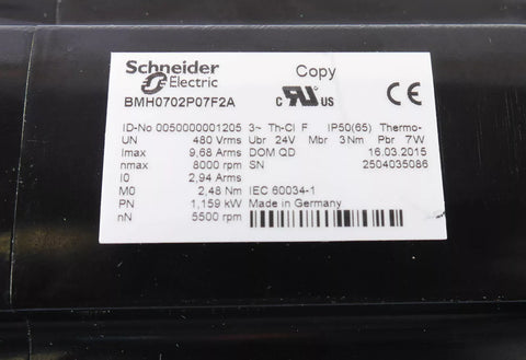 SCHNEIDER ELECTRIC BMH0702P07F2A