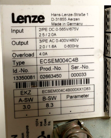 Lenze ECSEM004C4B