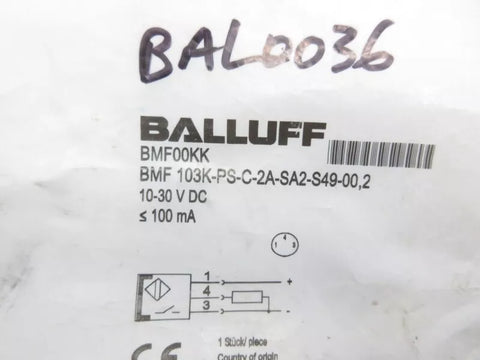 BALLUFF BMF 103K-PS-C-2A-SA2-S49-00,2