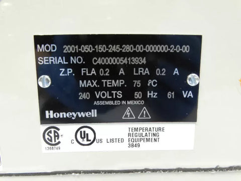 Honeywell 2001-050-150-245-280-00-000000-2-0-00