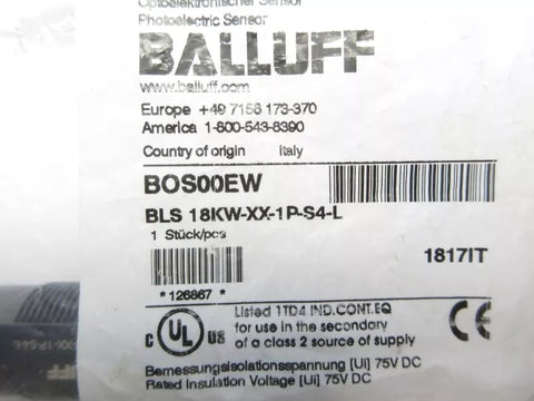 BALLUFF BLS18KW-XX-1P-S4-L