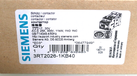 Siemens 3RT2026-1KB40