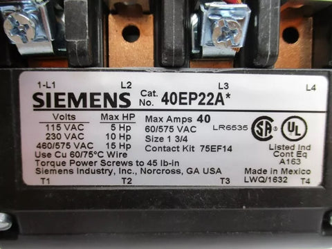 SIEMENS 40EP22AA