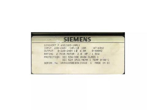 SIEMENS 6SE2103-1AA11