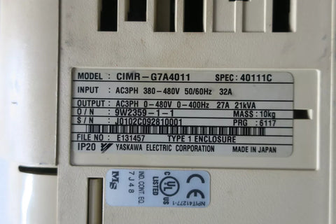 Yaskawa CIMR-G7A4011