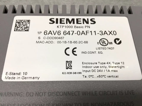 Siemens 6AV6 647-0AF11-3AX0