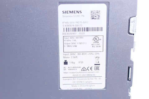 Siemens 6SL3210-1KE15-8AF2