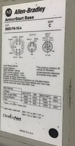 Allen-Bradley 280D-FN-10-R