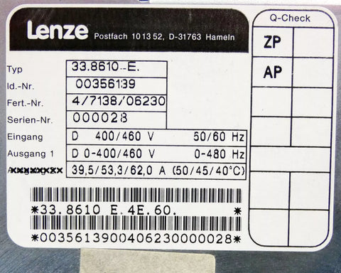 Lenze 33.8610_E