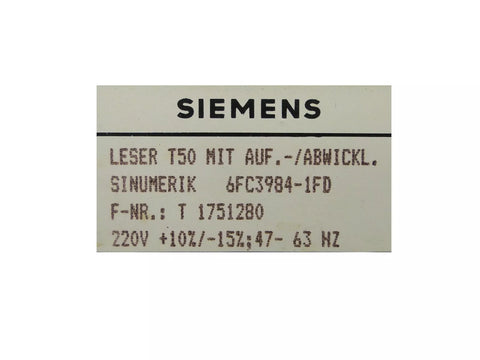 SIEMENS 6FC3984-1FD