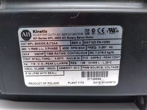 ALLEN BRADLEY MPL-B4530K-SJ72AA
